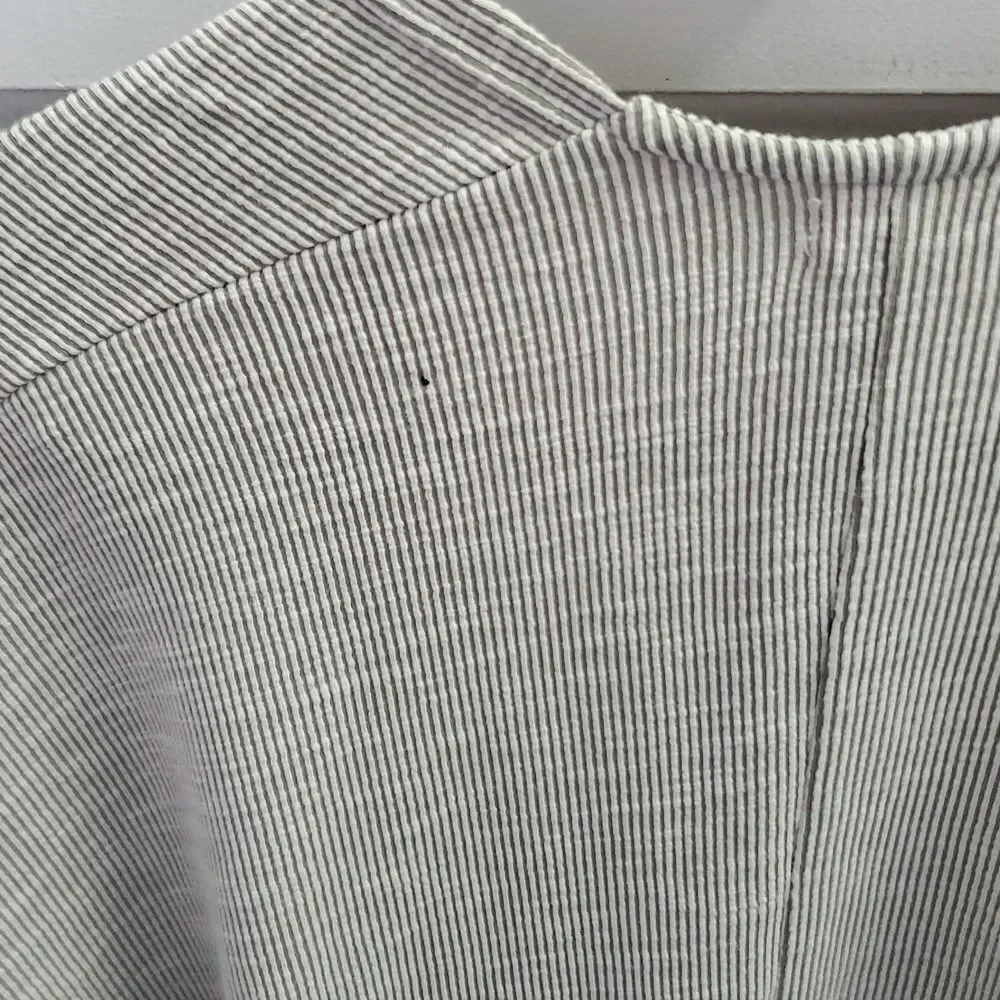 Donni OSFA Gray Ribbed Open Sandwash Cardigan NWT